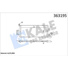 Kale Mtxdpn Renault Scenic Iv Grand Scenic Iv 1.5dci 16 mt Ara Soğutucu Brazing 456X198X16 Su Radyatör
