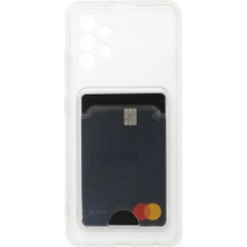 LTG Nova A73 5g Kılıf Kart Şeffaf Silikon - Şeffaf