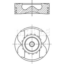 Mahle Mtxdpn Motor Piston Segman Trafic Ii-Master Ii 2.5 Dci 03 89MM