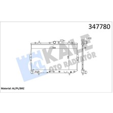 Kale Mtxdpn Radyatör Brazing Accent 1.3-1.5 95-00 Ac Klimasiz Mek 335X598X16