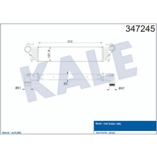 Kale Mtxdpn Turbo Radyatörü [ Fiat Egea , 500L 1.3 / 1.6 Mjet / 1.4 Benzinli ]