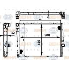 Mahle Mtxdpn Motor Su Radyatoru Man.sanz.premium Line Bmw E46 Z4 M43 M47 M54 N40 N45 S54