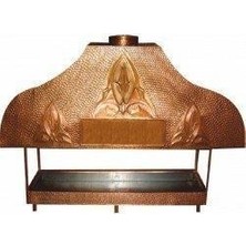 Pimak  Bakır Izgara Açık Kömürlü 100 x 45 x 120 (CM)