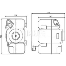 Mahle Mtxdpn Genleşme Tanki Volvo S60/ V70/ S80/ XC90