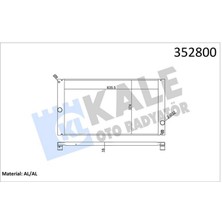 Kale Mtxdpn Radyatör Volvo C30-C70 II-S40 II-V50 Al-Pl-Brz 650X376X24
