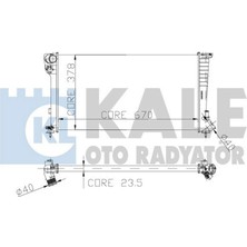 Kale Mtxdpn Motor Su Radyatörü [ Peugeot Partner, 306 1.9d Dw8 1998-2002, Citroen Berlingo, Xsara 2 Sira Al ]