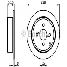 Bosch Mtxdpn Fren Diski Arka Toyota Corolla 1.4-1.6 Vvti 2002-