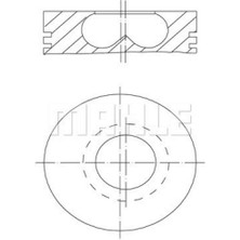 Mahle Mtxdpn Piston Segman 84.50MM Bmw B37 B47 F10 F20 F30 F40 G20 G30 G22 F32 F34 F36 G32 G11 F48 F15 Mini F54 F55 F56 F57 F60