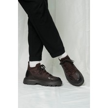 Tetri Lucas Model Hakiki Deri El Yapımı Kahverengi Bot