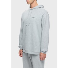 Les Benjamins Pamuklu Logolu Regular Fit Kapüşonlu Sweat Erkek Sweat Lbnooscormuhd