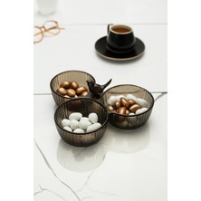 Depa Akrilik Kuşlu Çerezlik Sunumluk Şekerlik Füme ( Cam & Porselen Değildir )
