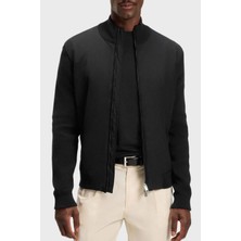 Boss Logolu Pamuklu Regular Fit Dik Yaka Yumuşak Dokulu Ceket Erkek Ceket 50543135 001