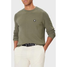 Boss Logolu % 100 Pamuk Regular Fit Bisiklet Yaka Kazak Erkek Kazak 50543136 245