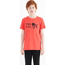 Tommy Life Coral Ön Yazı Nakışlı O Yaka Standart Kalıp Erkek  Çocuk T-Shirt - 11118
