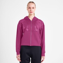 Lescon Kadın Fermuarlı Kapüşonlu Sweatshirt 25N-2125