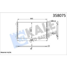 Kale Mtxdpn Kondenser Honda Cr-V Iii 2.0 2.2 06- Al/al