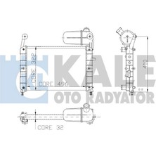 Kale Mtxdpn Motor Su Radyatörü [ Fiat Tempra, Tipo 1.6 S-Sx-Sxa 2 Sira Al+Pl Bidonlu ]