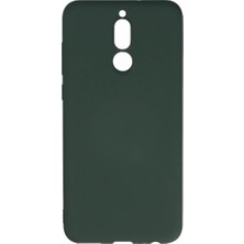 LTG Nova Mate 10 Kılıf Nano Içi Kadife Silikon - Koyu Yeşil