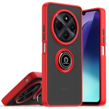 LTG Nova C75 4g Kılıf Montreal Yüzüklü Silikon Kapak - Kırmızı