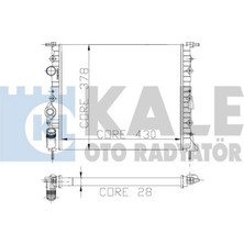 Kale Mtxdpn Motor Su Radyatörü [ Renault Megane 1.4/1.6 Rta-Rte (E7J) 2 Sira Al+Pl ]