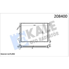 Kale Mtxdpn Radyatör Lgn 1.8-2.0 16V-2.2 D Espace Iii 2.0 Ac Mek Otom 1 Sira Pa Sistem 635X441X47