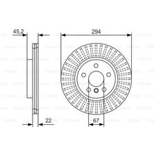 Bosch Mtxdpn Fren Diski On Bmw F45 F46 F48 F39 Mini F55 F56 F57 F60