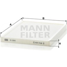 Mann Mtxdpn Polen Filtresi [ Opel Corsa D, Combo D, Adam, Corsa E 2008-, Fiat Fiorino, Doblo, Linea, Grande Punto 2007-, Peugeot Bipper, Nemo 2008- ]