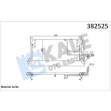 Kale Mtxdpn 388800 Klima Radyatörü Opel Combo-Corsa B 1.2 1.4 1.7d 93-01 Corsa Pick-Up 1.4gls 94-97 1.0 97-02 Kurutucusuz Brazing Al-Al 631X368X20 1850032-52484309-90486844-90508124