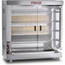 Pimak Kollu Setüstü Piliç Çevirme Makinesi 4 Şiş 20 Piliç Tüplü