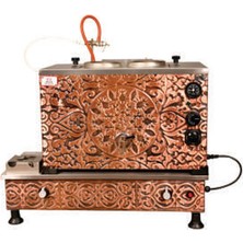 Anka Turbo Full Otomatik Elektrikli Doğalgazlı Çay Kazanı 2 Demlikli 20 Litre Bakır