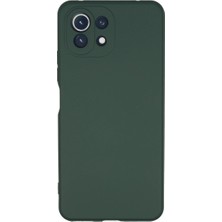 LTG Nova 11 Kılıf Nano Içi Kadife Silikon - Koyu Yeşil