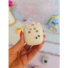 Limmy Sevimli Kedi Silgi Rulo Silgi, Toz Hazneli Silgi - Krem (Bej)