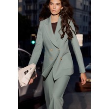 SHN Kruvaze Blazer Pantolon Takım