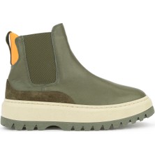 Ziya, Kadın Hakiki Deri Bot 1531020Z19402 Haki