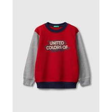United Colors Of Benetton Erkek Çocuk Sweatshirt 10JY 1/6 Yaş