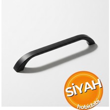 Hobidabi 128 mm Metal Göksu Siyah Kulp Tv Ünitesi Kulbu Mobilya Çekmece Vestiyer Mutfak Dolap