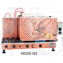 Pimak Tüplü Çay Kazanı 2 Demlikli 23 Litre Bakır