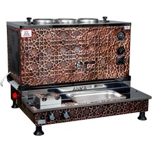  Anka Pro Plus Otomatik Çay Kazanı 3 Demlikli 30 Litre Bakır Elektrikli Tüplü