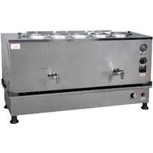 Anka Inoks Pro Kompakt Full Otomatik Çay Makinası Paslanmaz 5 Demlikli 50 Litre Elektrikli Tüplü