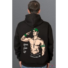 Bumeta John Cena Never Give Up Selam Amerikan Güreşi Sweatshirt Unisex Kapüşonlu Hoodie