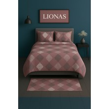 Stella Flavo Çift Kişilik Desenli Nevresim + 2 Adet Kapaklı Yastık Kılıfı