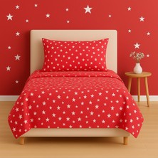 Stella Flavo Tek Kişilik Desenli Nevresim + 1 Adet Kapaklı Yastık Kılıfı