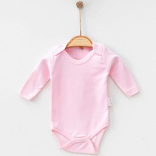 The Secret Desire Pamuklu Uzun Kollu Ribana Bebek Body – Çıtçıtlı Kolay Giydirme 3-6-9 Ay 6-9 Ay - Mavi