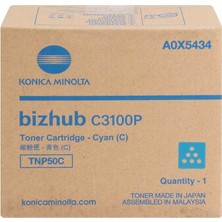 Konica Minolta Bizhub TNP50C/C3100P Mavi Orjinal Toner