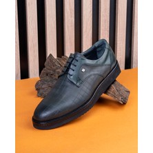 Italyan Stil Iç Dış Deri Erkek Ayakkabı Yeşil T10457