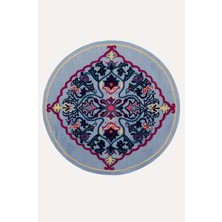 Kilim Home Mars Halı Etnik Otantik Lacivert Tonlartında Dekoratif  Salon Halısı Saçaklı Yıkanabilen Halı