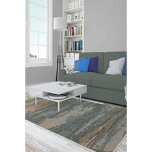 Kilim Home Mars Serisi Gri Tonlarında Ağaç Kabuğu Deseni Kaymaz Taban Şönil Halı