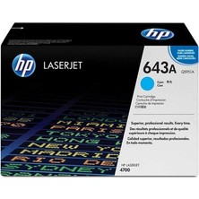 Hp Q5951A (643A) Kutusu Hasarlı Mavi Orijinal Toner