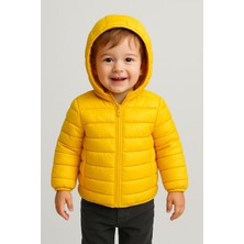 Maya Kids Unisex Düz Renk Şişme Mont