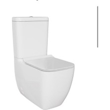 VitrA S25 Square Duvara Sıfır Kanalsız Klozet+Rezervuar+Iç Takım+Klozet Kapağı Set